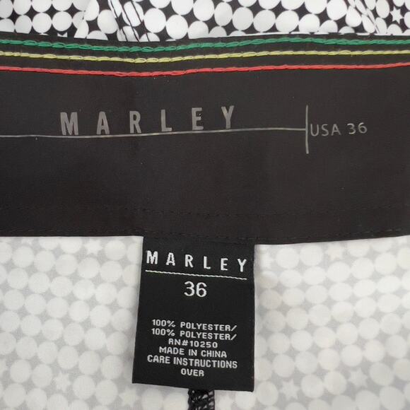 Bob Marley Six Point Star Shorts Board Shorts 36x9 - Picture 4 of 5